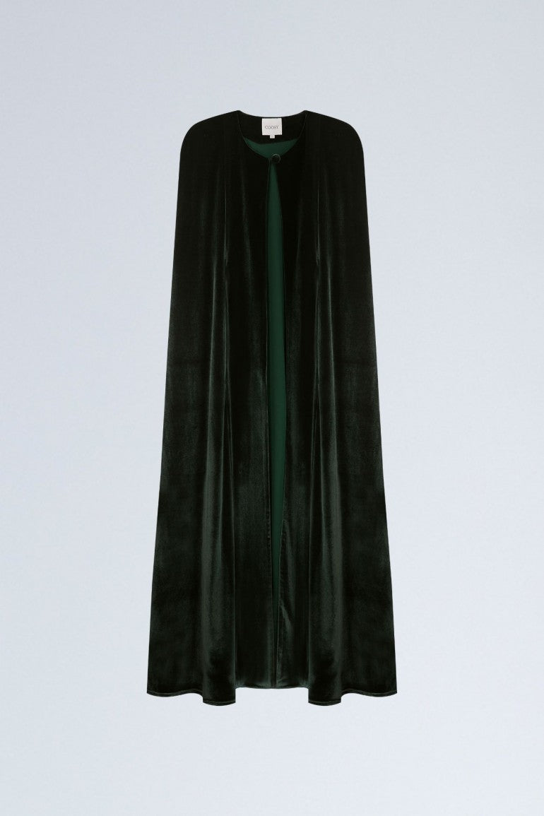 Green Velvet Cape