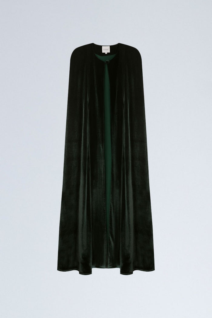 Green Velvet Cape