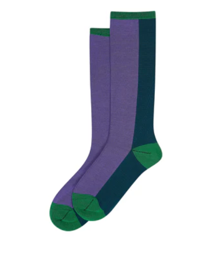 Bamboo Blend Two-Tone Socks
