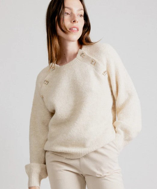 Butterfly Jumper- Ecru