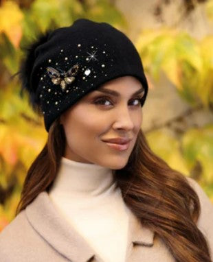 Butterfly Brooch Hat